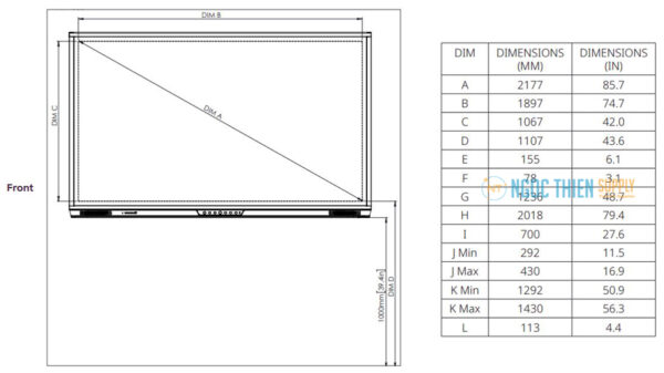 M N H Nh T Ng T C Promethean Activpanel Cobalt