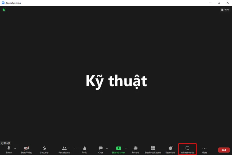 Cách tạo bảng trắng trên Zoom