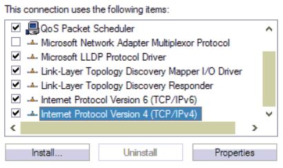 Nhấp đúp vào 'Internet Protocol Version 4 (TCP/IPv4)'
