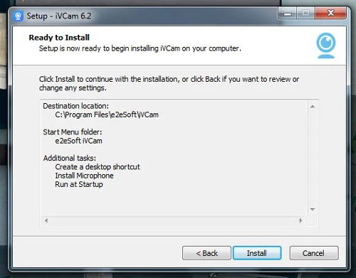 Cài đặt và khởi chạy phần mềm iVCam trên máy tính