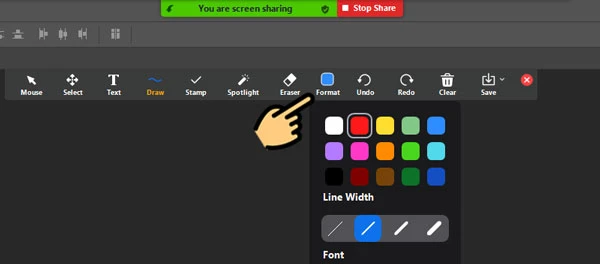 Xuất hiện menu các công cụ để bạn dùng như sau