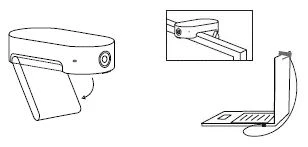 Làm cách nào để gắn Jabra PanaCast 20 vào máy tính xách tay hoặc màn hình?