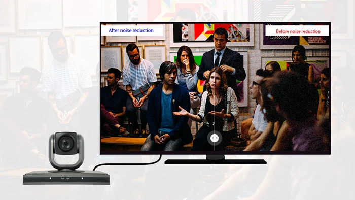 Cảm biến hình ảnh cmos với tỷ lệ S / N siêu cao có thể giảm nhiễu hình ảnh hiệu quả ở độ rọi thấp và nhiễu hình ảnh. Có thể được giảm đáng kể bằng các thuật toán khử nhiễu. Ngay cả trong trường hợp độ sáng cực thấp, hình ảnh vẫn rõ ràng và sạch sẽ. Tỷ lệ S / N của hình ảnh là trên 55db