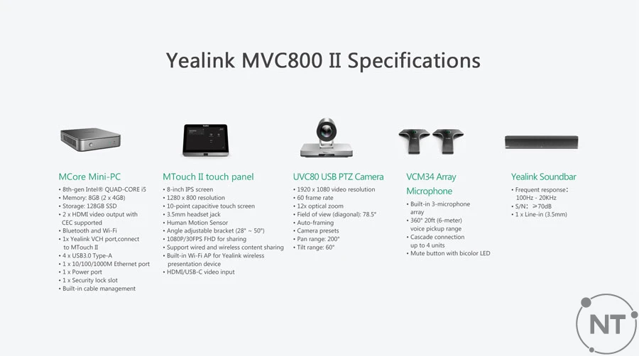 Thông số và Chi tiết Yealink MVC800 II