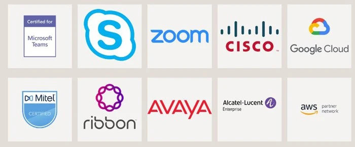 Calisto 5300 tương thích với tất cả nền tảng truyền thông chính