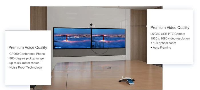 Yealink ZVC800 Zoom Rooms Kit – Giải pháp cho các phòng họp vừa và lớn