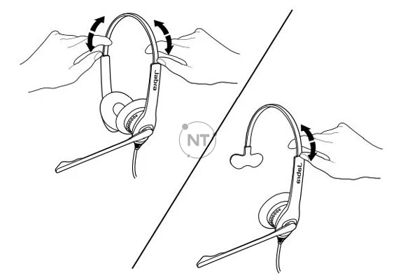Có sẵn Duo hoặc mono. Băng đô có thể điều chỉnh
