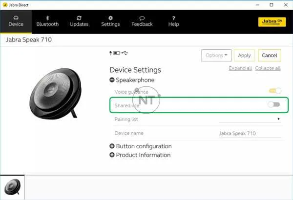 Nhiều người dùng có thể chia sẻ cùng một loa ngoài Jabra không