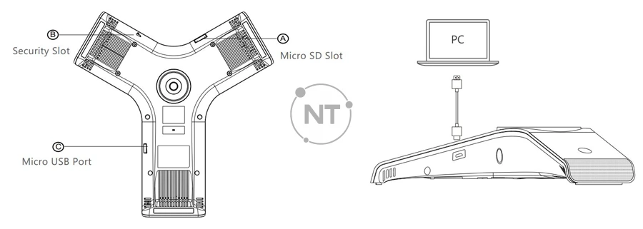 Mô hình kết nối Yealink CP930W-Base