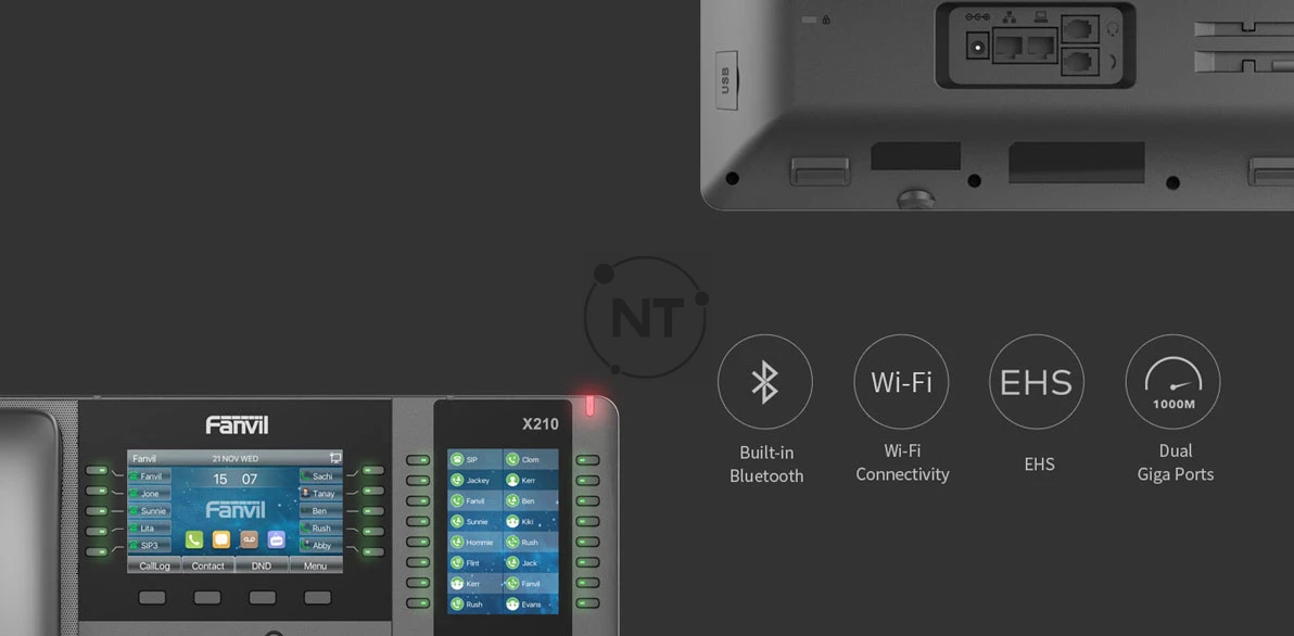Fanvil X210 chức năng mở rộng phong phú
