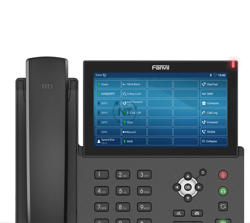 112 phím DSS trên màn hình cảm ứng màu 7 "