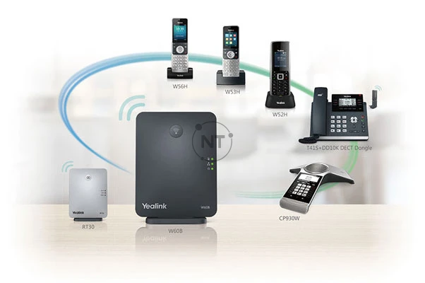 Khả năng tương thích liền mạch với Yealink W60B / W80B DECT Base