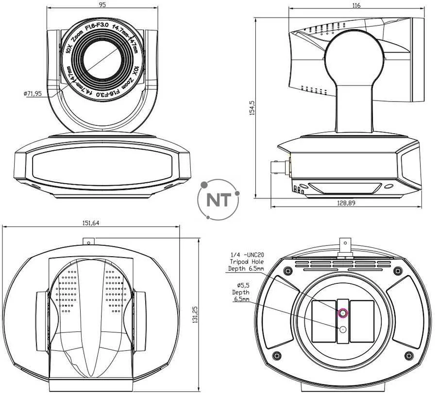 Kích thước Minrray UV540 series