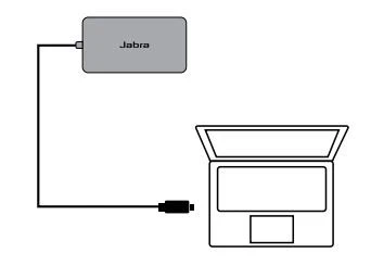 Kết nối máy tính của bạn với Jabra PanaCast Hub dùng cáp USB-C 1 m/3 ft tích hợp.