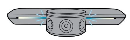 Đèn LED màu xanh dương
nhấp nháy
Camera đang khởi động hoặc
khởi động lại