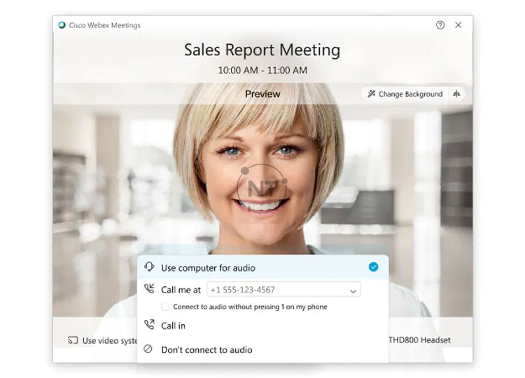 Chọn cách bạn muốn nghe âm thanh trong cuộc họp với cisco webex meetings