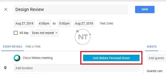Cách lên lịch cuộc họp trên Personal Room