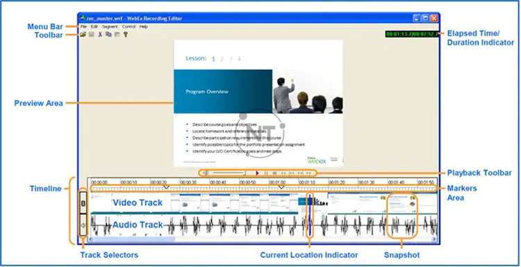 open webex recording editor