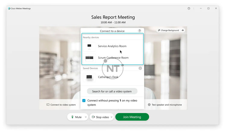 cách kết nối với hệ thống video trên Webex Meetings Desktop App (dành cho các phiên bản mới)