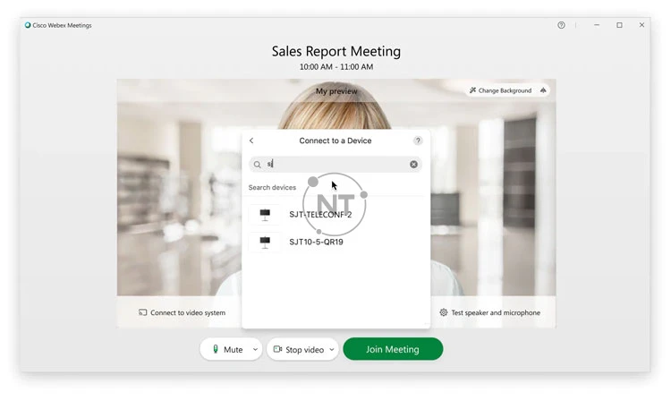kết nối với hệ thống video trên Webex Meetings Desktop App (dành cho các phiên bản mới)