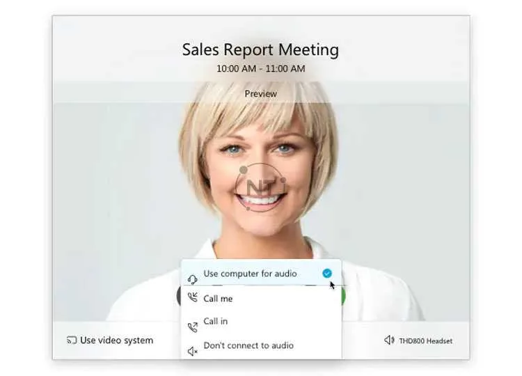 Tùy chọn cài đặt âm thanh trong cuộc họp