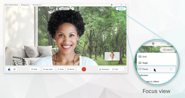 Chế độ hiển thị Focus View