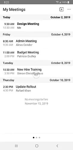 Xem cuộc họp từ ứng dụng Webex Meetings App trên android