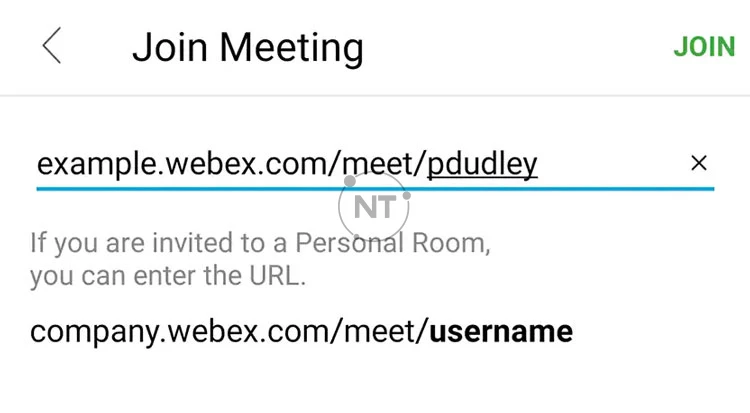 Tham gia cuộc họp Webex từ thiết bị Android