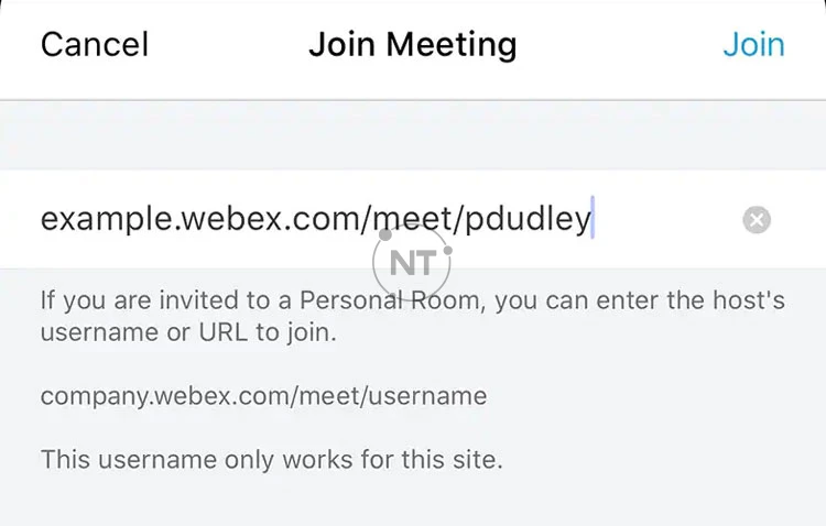tham gia cuộc họp Webex từ thiết bị iOS