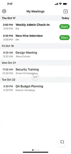 sử dụng Webex Meetings trên thiết bị iOS