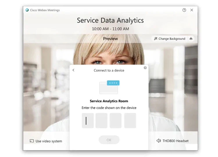 Hướng dẫn chi tiết cách kết nối hệ thống video với Webex Desktop App 