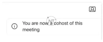 Cohosts - Người đồng chủ trì cuộc họp có các đặc quyền quản lý cuộc họp tương tự như Host trên Webex