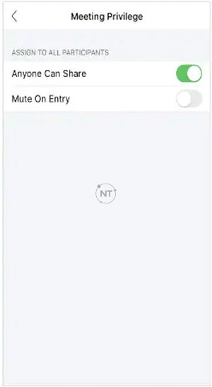 Thay đổi quyền của người tham gia trong ứng dụng webex meetings dành cho điện thoại 