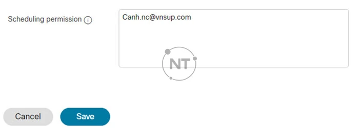 Trao quyền lên lịch cuộc họp cho người chủ trì thay thế trên webex meetings