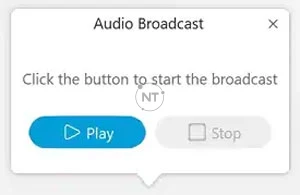  tính năng truyền phát âm thanh (Audio Broadcast) cho 1 sự kiện trên Cisco Webex Events.