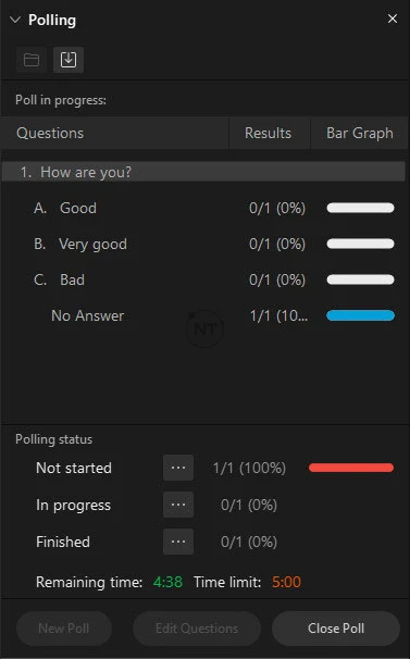  cài đặt thời gian khảo sát ý kiến người tham gia trên webex meetings