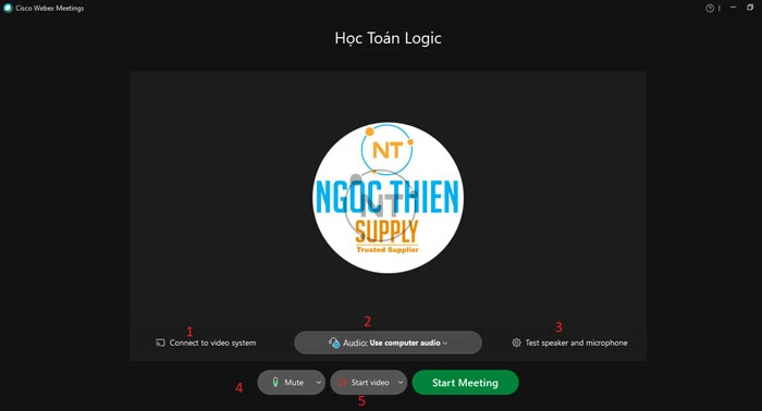 Webex Meetings cho phép bạn bắt đầu cuộc họp (meeting) tức thì mà không cần phải lên lịch trước