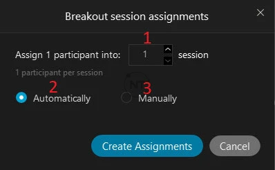 Tạo phòng họp đột phá (Breakout Room) trên webex meetings