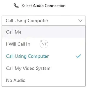 Hướng dẫn cách sử dụng Webex Audio trong Webex Events
