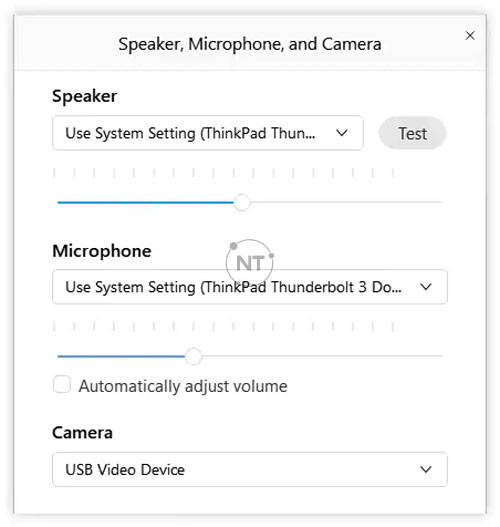 cách Kết nối với Webex Audio