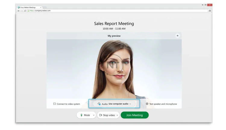 Những tính năng chính của Webex Meetings Web App