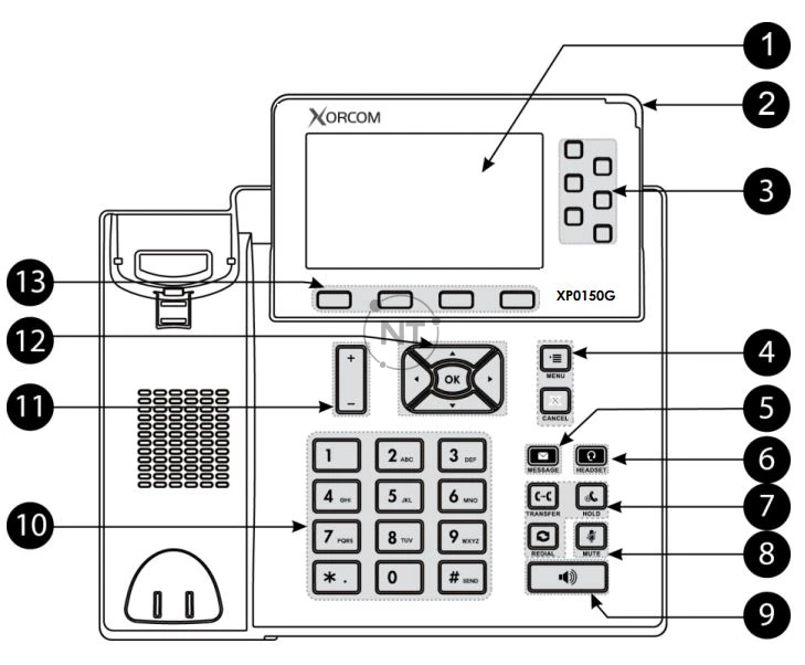 Hướng dẫn về chi tiết điện thoại Xorcom XP0150G
