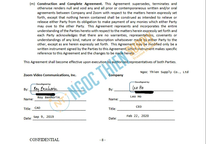 Ký kết hợp tác Zoom + Ngọc Thiên