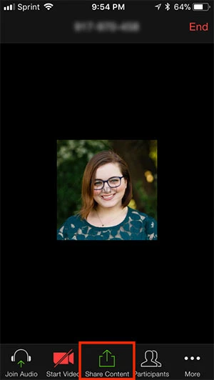 cách share màn hình zoom