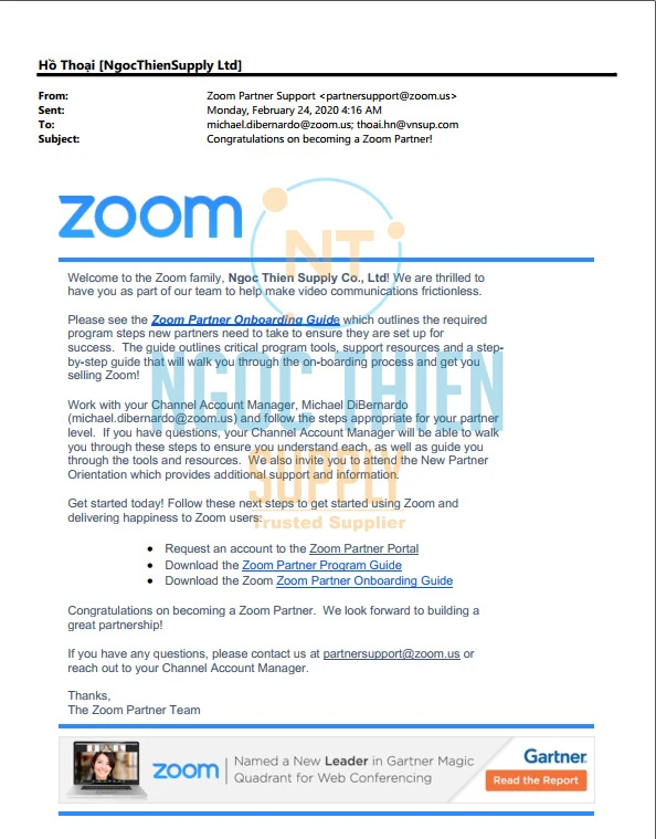 Ký kết hợp tác Zoom + Ngọc Thiên