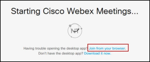 các lỗi thường gặp khi dùng Webex Meetings