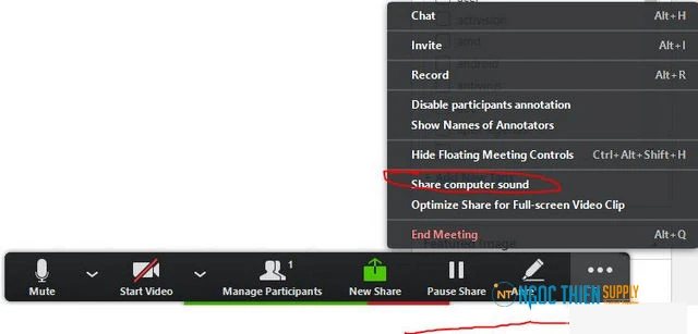 Lỗi chia sẻ âm thanh không hoạt động