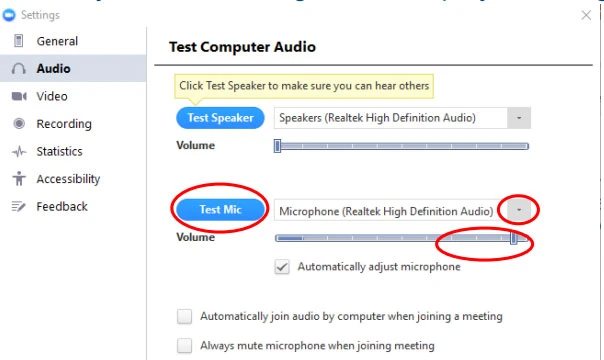 Hướng dẫn cách fix lỗi người khác không nghe thấy bạn nói trên Zoom us