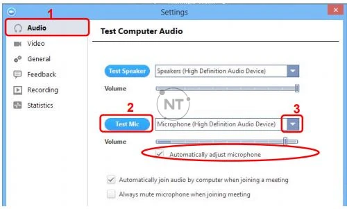 Các thành viên khác không nghe thấy bạn?