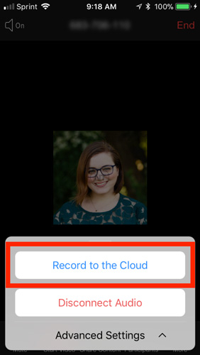 Cách Record trên Zoom Meeting trên iOS và Android
